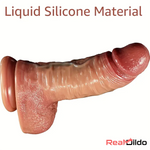 10in Thick Big Realistic Silicone Dual Density Dildo For Anal Orgasm - Real Dildo