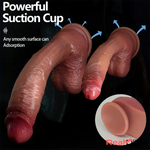 9.05in 10.43in 11.02in 12.2in 13.58in Soft Silicone Large Lifelike Dildo - Real Dildo