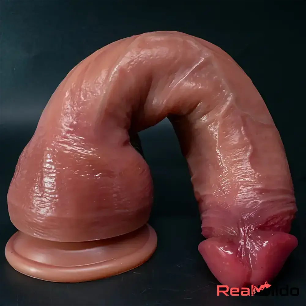 9.05in 10.43in 11.02in 12.2in 13.58in Soft Silicone Large Lifelike Dildo - Real Dildo