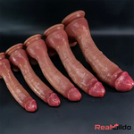 9.05in 10.43in 11.02in 12.2in 13.58in Soft Silicone Large Lifelike Dildo - Real Dildo