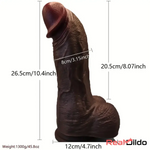 10.4in Realistic Curved Thick Big G-Spot Stimulator Dildo For Anal Sex - Real Dildo