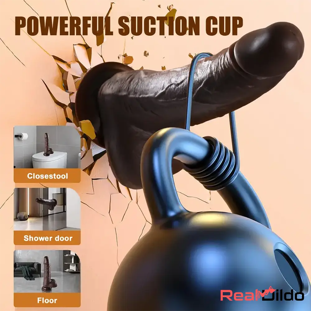 8.7in Soft Big Silicone Thrusting Rotating Heating Remote Penis Auto Dildo Real Dildo