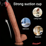 12.5in Realistic Lifelike Large Silicone Soft Dildo Female G-Spot Sex Toy Real Dildo