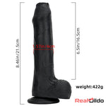 8.46in Large Uncut Silicone Soft Mixed Color Anal Dildo Adults Sex Toy Real Dildo