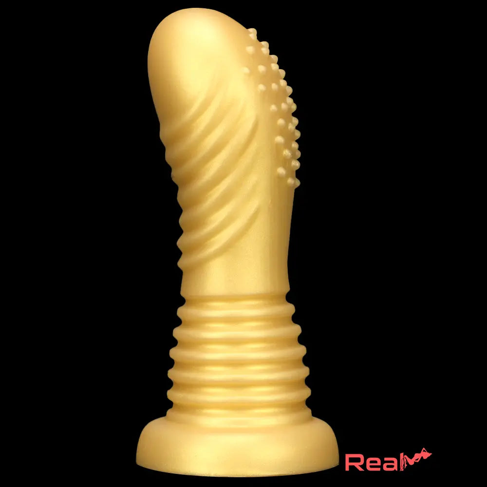 7.08in Premium Soft Silicone Thick Spiked Butt Plug Self-Pleasure Dildo Real Dildo