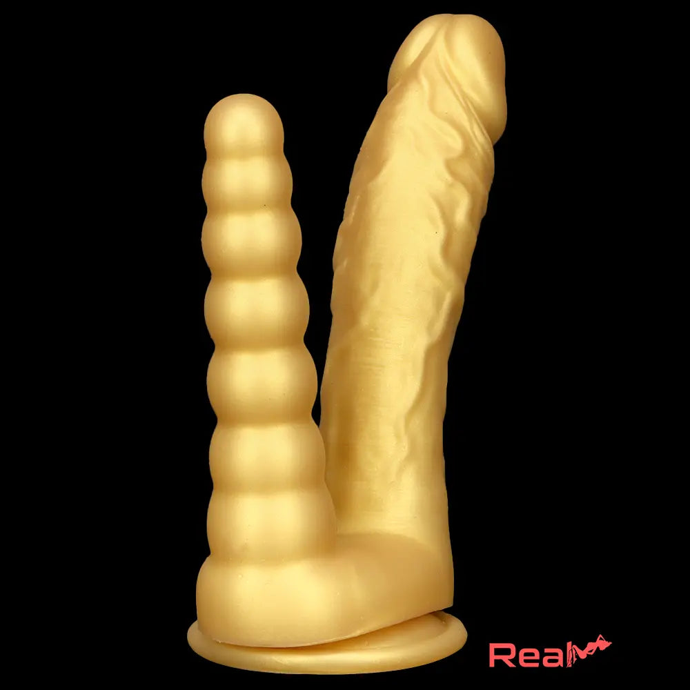 8.07in Silicone Big Soft Dildo Double Heads Dildo Butt Plug Orgasm Love Toy Real Dildo