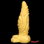 14.56in Gold Liquid Large Soft Long Fantasy Silicone Male Female Dildo - Real Dildo