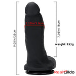 9.05in Large Thick Silicone Soft Mixed Color Dildo For Women Glans Penis Real Dildo