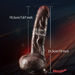 10in Realistic Skin Feel Like Soft Liquid Silicone Dildo For Sex Massager Real Dildo