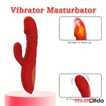 8.8in Heating Vibrating Soft Silicone Dildo Vibrator For Adult Female Real Dildo