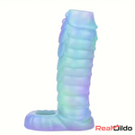 5.39in Lifelike Silicone Soft Dildo Sleeve Snake Glowing Cock Extender - Real Dildo