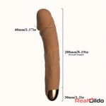 8.19in Big Vibrating Rotation Auto Dildo BDSM Sex Toy For G Spot Love Toy Real Dildo