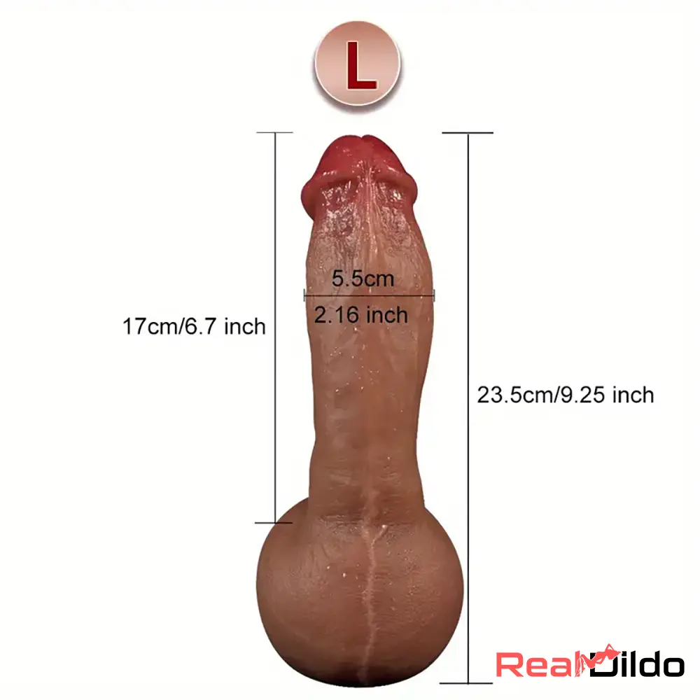 8.66in 9in 9.25in Real Skin Silicone Soft Penis Dildo For Women Clit Sex Real Dildo
