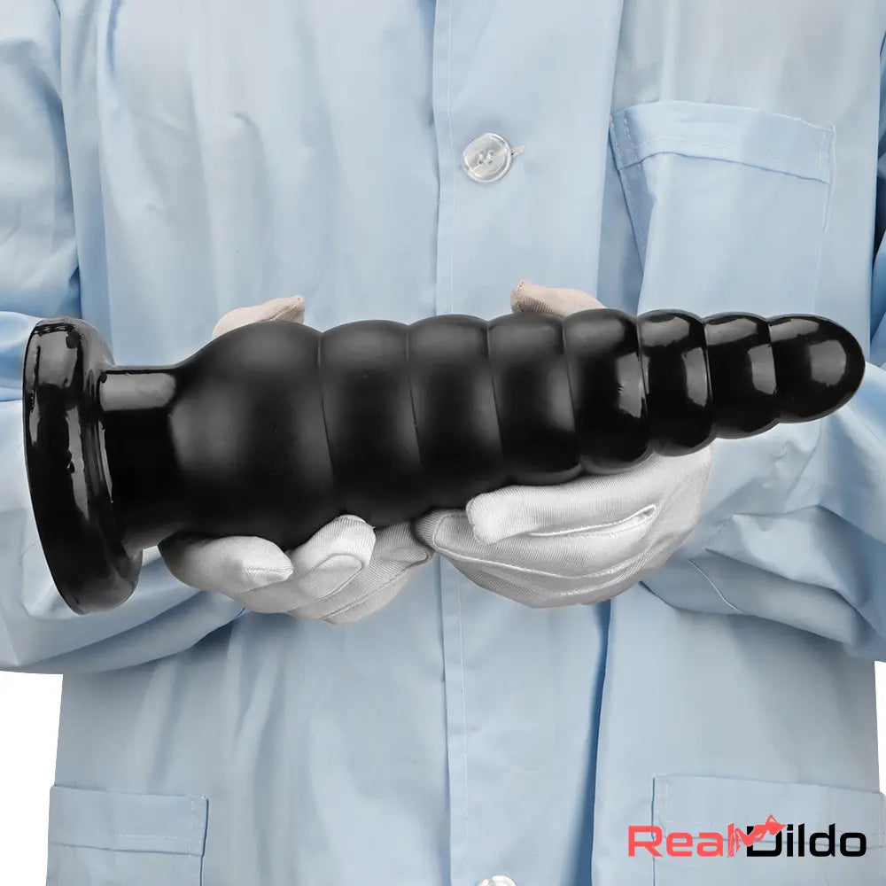 10.63in Realistic Big Silicone Black Dildo Butt Plug For Clit Expansion Real Dildo