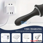 9.65in Silicone Soft Vibrating Sword Dildo With Handle G Spot Stimulator Real Dildo