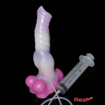 10.23in Fantasy Animal Dog Cock Knot Ejaculating Big Real Dildo Real Dildo