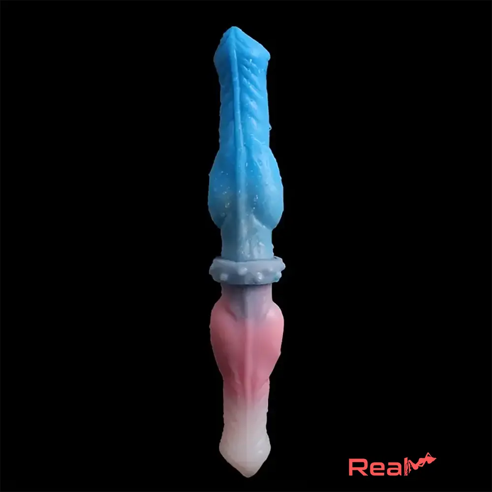 12.2in Silicone Double Ended Knot Dog Big Soft Safe Dildo For Lesbian Real Dildo
