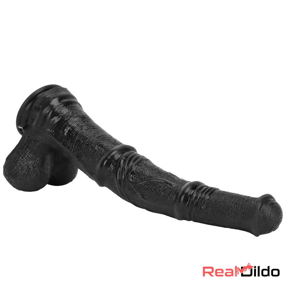 14.76in Extra Long Huge Black Soft Liquid Silicone Horse Cock Large Dildo Real Dildo