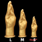 6.3in 8.66in 11.02in Gold Hands Silicone Soft Big Dildo For Anal Sex Play - Real Dildo