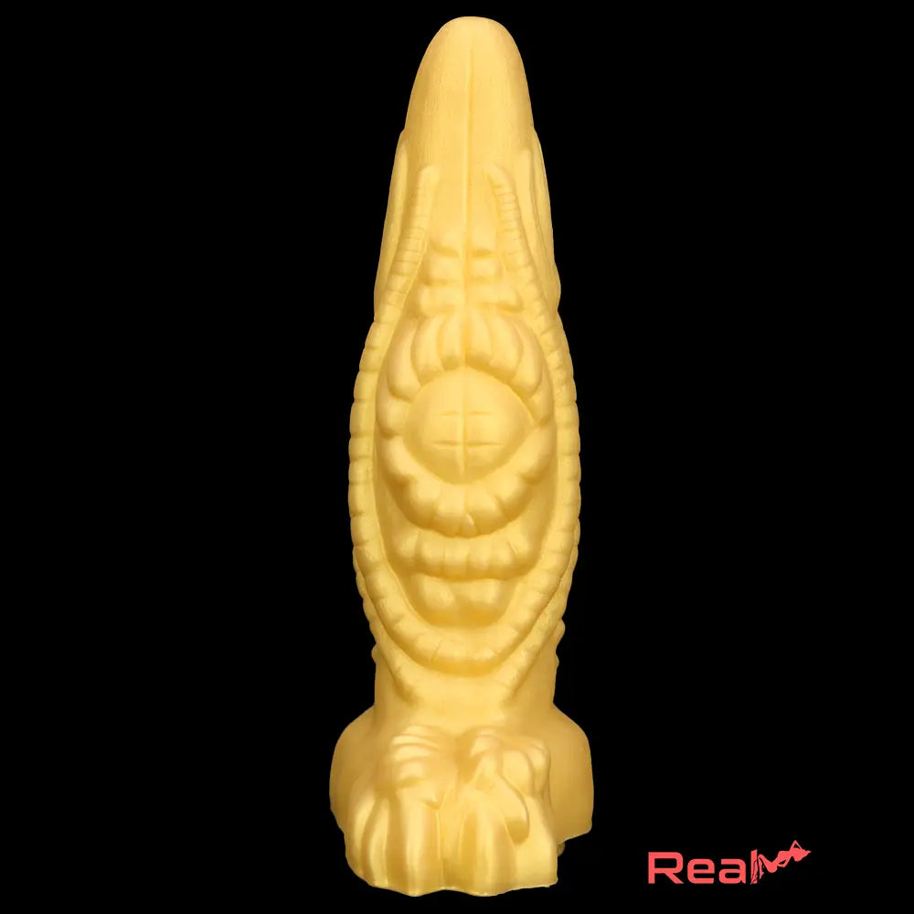 14.56in Gold Liquid Large Soft Long Fantasy Silicone Male Female Dildo - Real Dildo