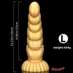 5.51in 7.87in 10.23in Gold Silicone Soft Fantasy Alien Dildo For Anal Orgasm Real Dildo