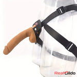 9.1in Silicone Soft Large Dual Density Strap On Dildo For Lesbian SexToy Real Dildo