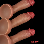 8.66in 9in 9.25in Real Skin Silicone Soft Penis Dildo For Women Clit Sex Real Dildo