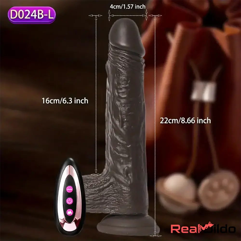 7.6in 8.66in Swing Vibrating Thrusting Big Silicone Soft Heated Auto Dildo Real Dildo