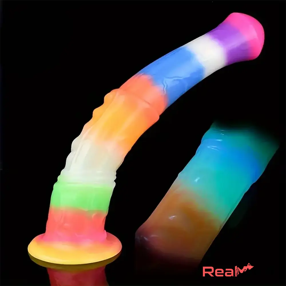 11.61in Big Silicone Cock Horse Luminous Animal Dildo BDSM Adult Toy Real Dildo