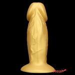 13.38in Super Long Big Silicone Soft Gold Dildo Vaginal Orgasm Masturbator Real Dildo