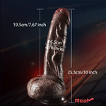 10in Realistic Skin Feel Like Soft Liquid Silicone Dildo For Sex Massager Real Dildo