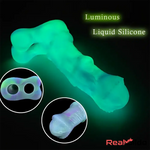 8.07in Silicone Soft Dildo Sleeve Horse Animal Luminous Gay Masturbator - Real Dildo