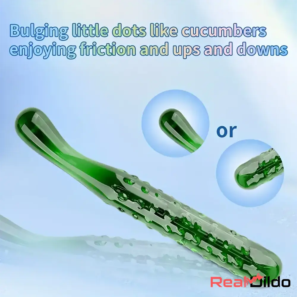 6.2in 7.5in 7.7in Discreet Colors Fruit Vegetable Crystal Glass Anal Plug Dildo Real Dildo
