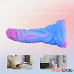 7.87in Fantasy Monster Silicone Soft Dildo External Anal Opener Couples Real Dildo