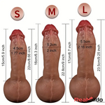 8.66in 9in 9.25in Real Skin Silicone Soft Penis Dildo For Women Clit Sex Real Dildo