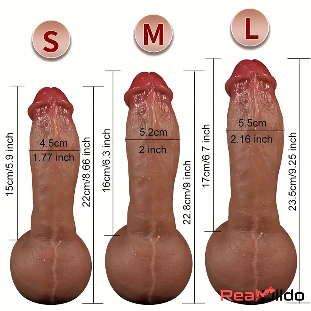 8.66in 9in 9.25in Real Skin Silicone Soft Penis Dildo For Women Clit Sex Real Dildo