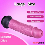 11.22in Unisex Big Silicone Soft Dildo For Vaginal Simulation Massager Real Dildo