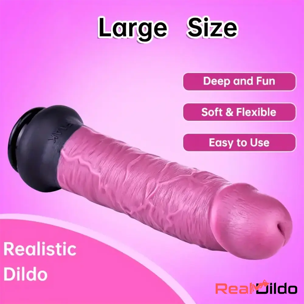 11.22in Unisex Big Silicone Soft Dildo For Vaginal Simulation Massager Real Dildo