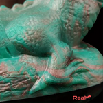 8.66in Animal Dinosaur Monster Silicone Thick Soft Dildo For Orgasm - Real Dildo