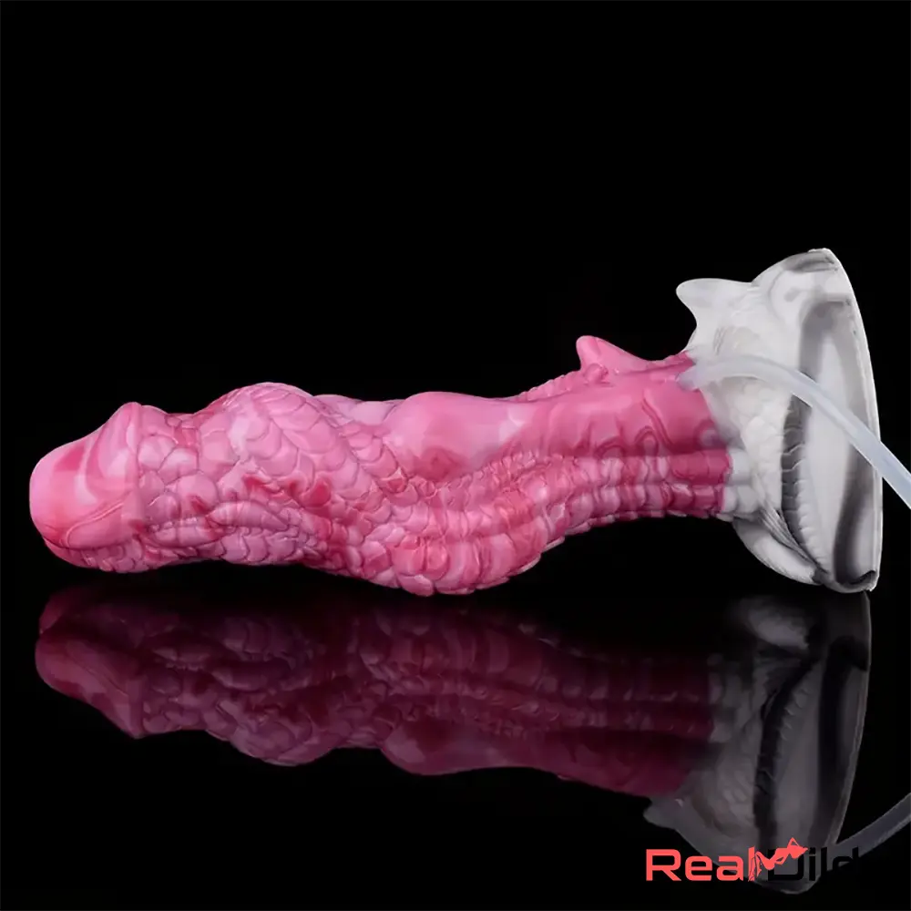 8.03in Animal Alien Dragon Ejaculating Silicone Penis Masturbator Dildo - Real Dildo