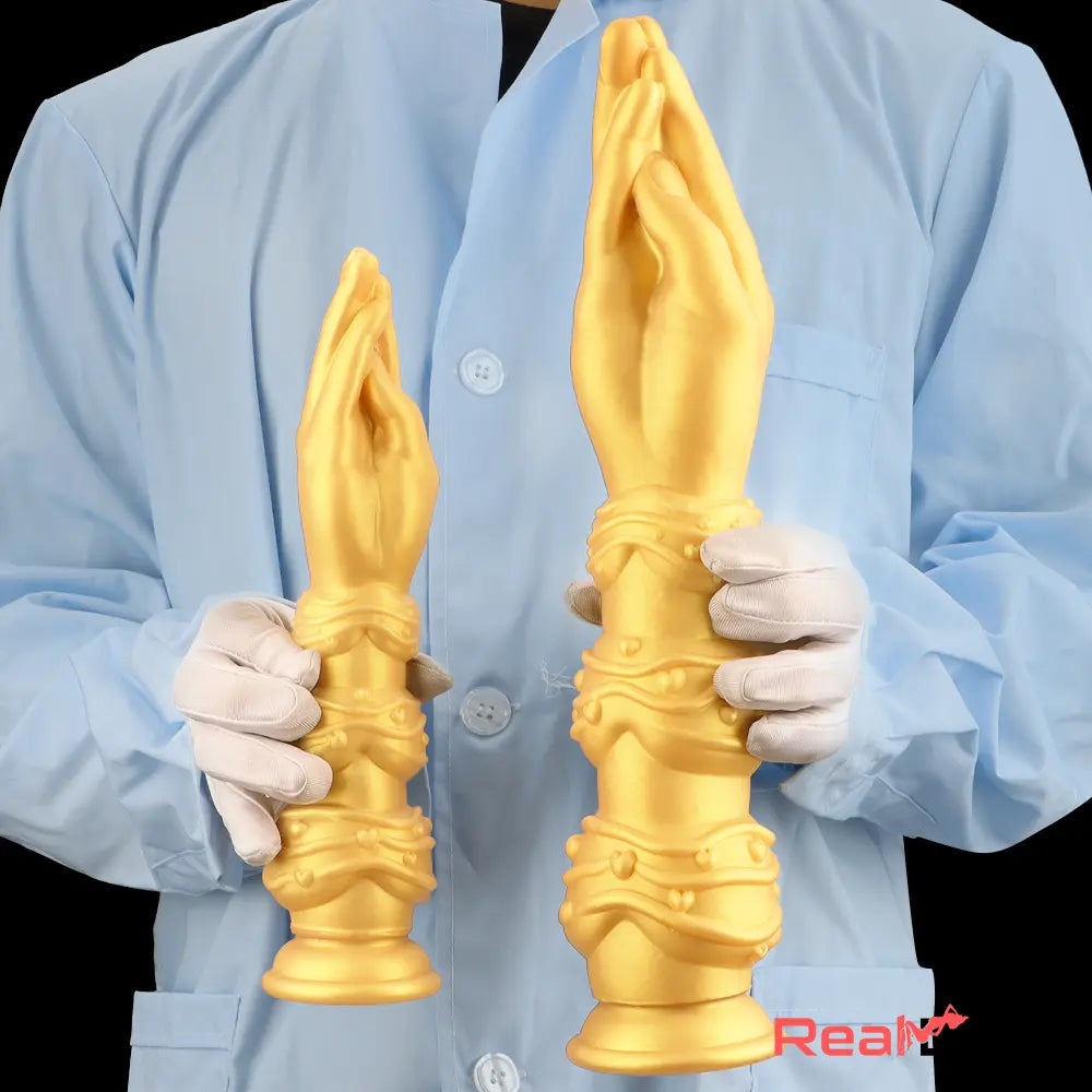 7.28in 9.84in 13.38in Premium Silicone Soft Fist Hands Big Self-Pleasure Dildo Real Dildo