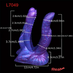 7.36in 7.99in 8.07in U-shaped Double-headed Monster Dildo Pleasure Toy Real Dildo