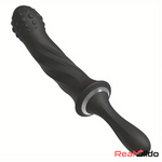 9.65in Silicone Soft Vibrating Sword Dildo With Handle G Spot Stimulator Real Dildo