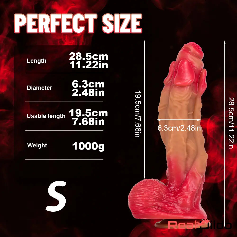 11.22in 12.99in 14.57in Silicone Fantasy Big Soft Cock Weird G Spot Dildo - Real Dildo