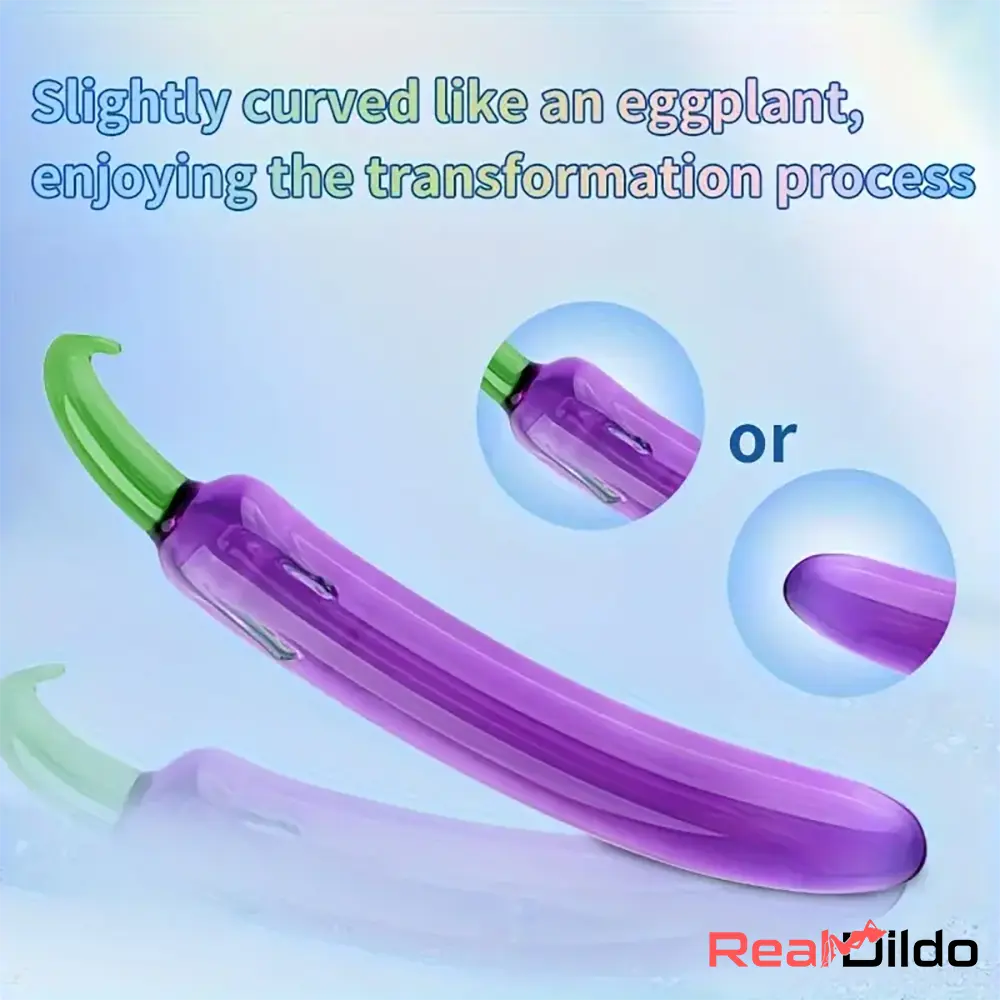 6.2in 7.5in 7.7in Discreet Colors Fruit Vegetable Crystal Glass Anal Plug Dildo Real Dildo