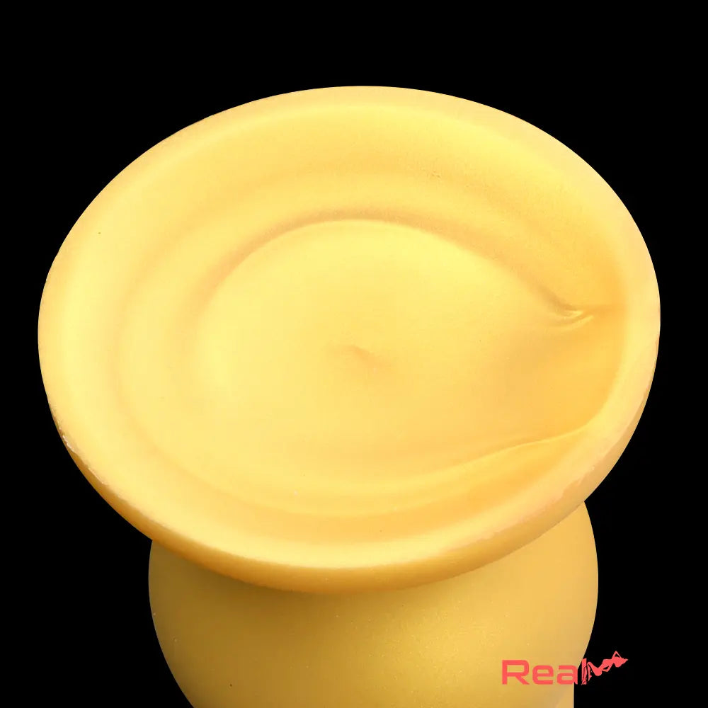 10.63in Soft Silicone Big Gold Butt Plug Dildo For Anal Expansion Toy Real Dildo