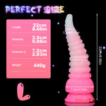 6.42in 7.48in 8.66in Fluorescent Octopus Tentacle Soft Dildo Female Sex Toy - Real Dildo
