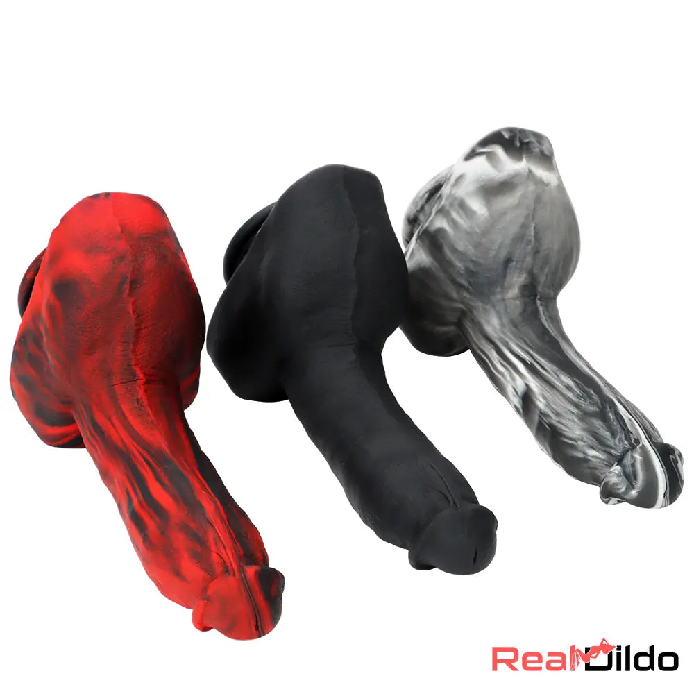 9.05in Premium Large Silicone Soft Mixed Color Dildo For Anus Safety Real Dildo