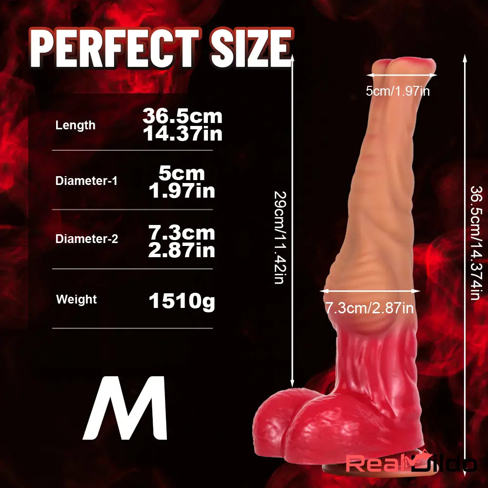 12.6in 14.37in 15.94in Liquid Silicone Animal Horse Cock Dildo Women Toy Real Dildo