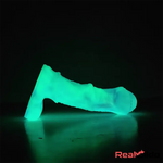 8.07in Silicone Soft Dildo Sleeve Horse Animal Luminous Gay Masturbator - Real Dildo